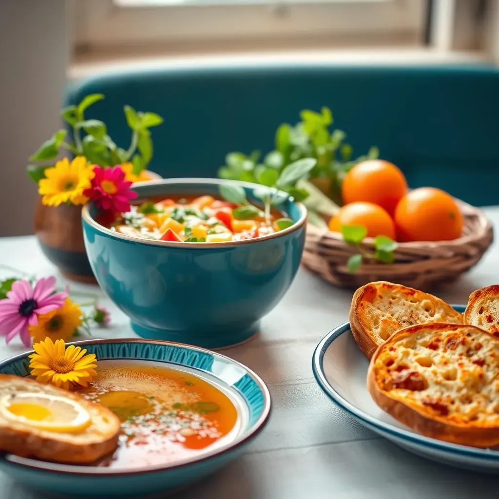 Accompagnements idéaux pour la soupe froide méditerranéenne végétarienne