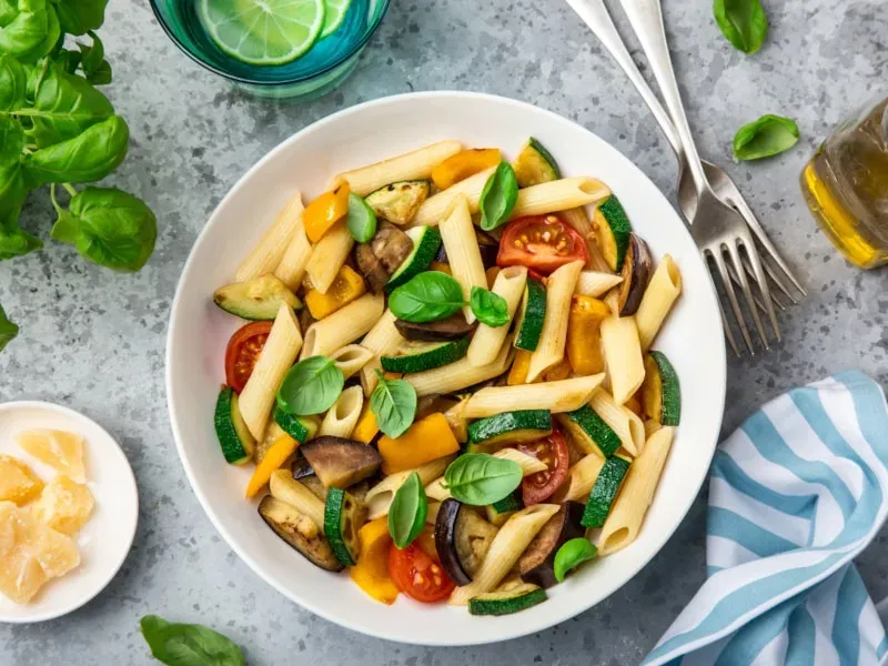 La recette de pâtes avec des légumes simplissime à maîtriser