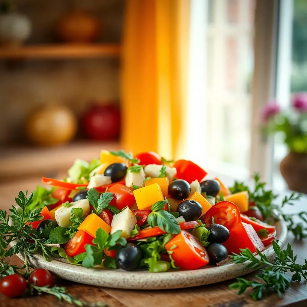 Préparer Votre Salade Méditerranéenne Végétarienne
