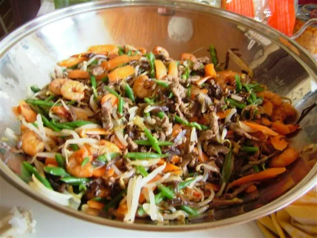 Recettes de nouilles chinoises : La version express porc et légumes