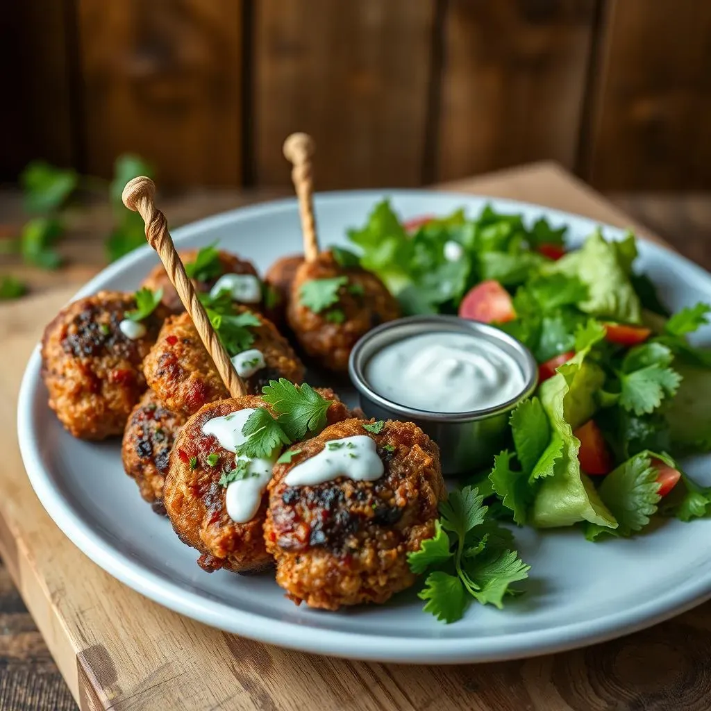 Serving and Enjoying Fried Lamb Bites Mediterranean Recipe: Ideas and Inspiration