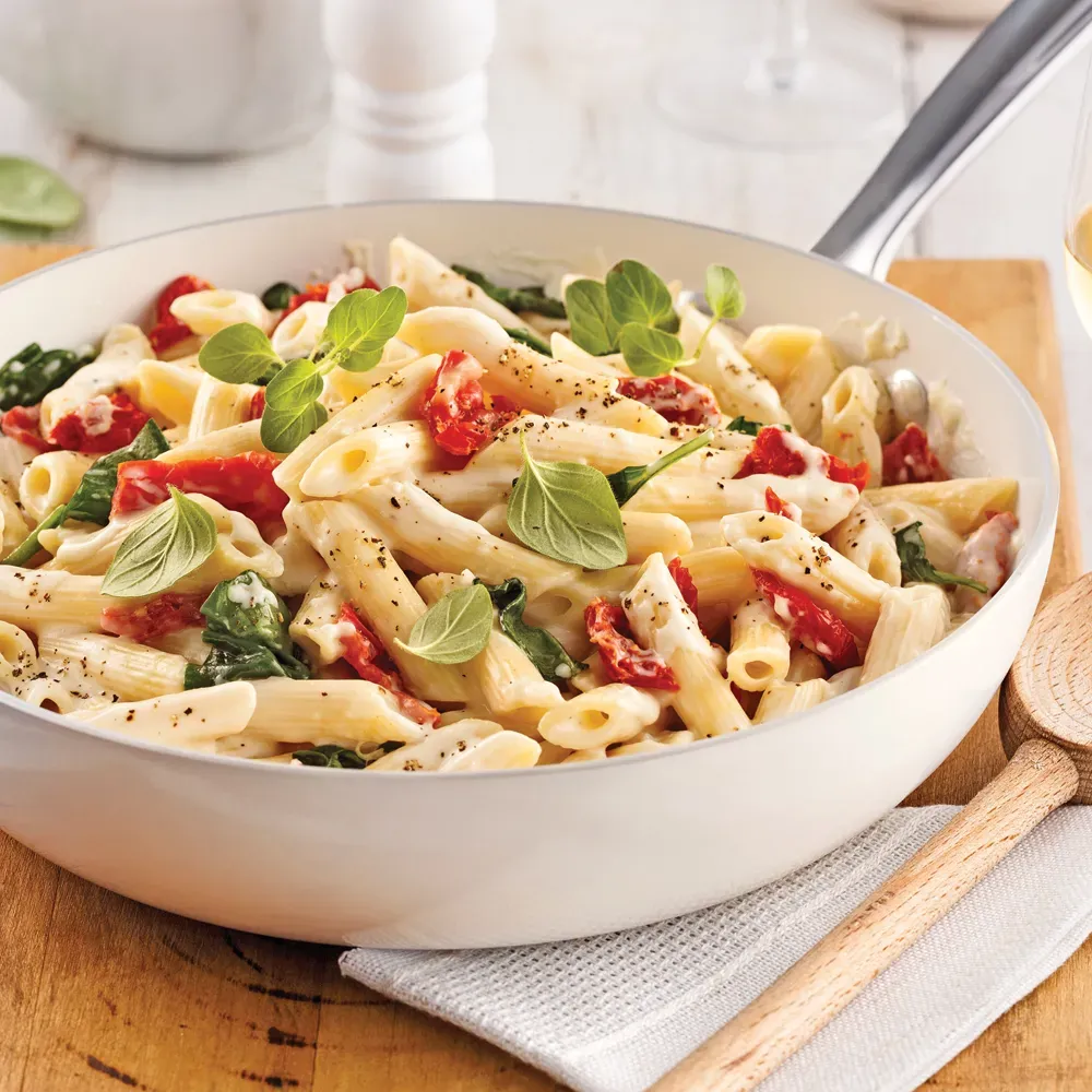 Vos questions sur la recette pâtes épinards tomates séchées (FAQ)